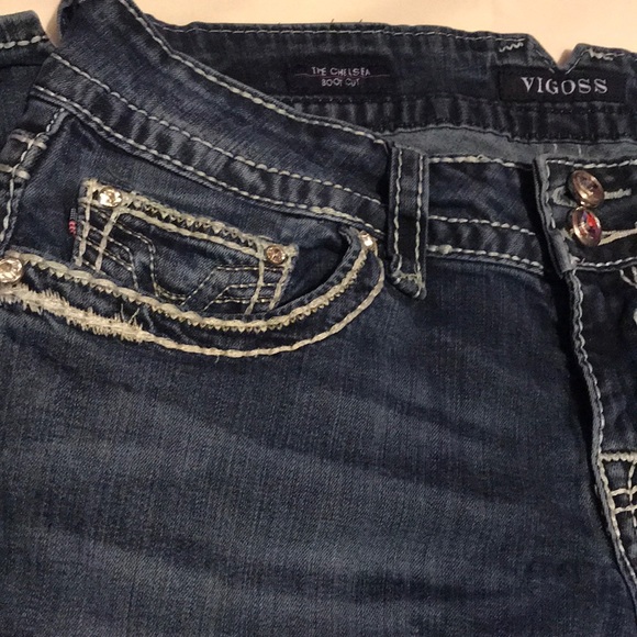 Medium wash Vigoss jeans. - Picture 3 of 8